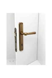 Osmanlı Handles Lüx Antik Sarı Aynalı Oda İç Kapı Kolu 1 Takım thumbnail 4