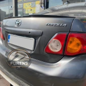 Toyota Corolla 2007 - 2011 Bagaj Üstü Slim Yarasa Spoiler Parlak Siyah thumbnail 10