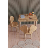 Yüceer Home Montessori Aktivite Masası ve 2 Sandalye Çalışma Seti Atlantik Çam - 2