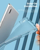 Samsung Galaxy Tab A7 10.4 T500 T505 T507 Kılıf Darbelere Dayanıklı Şeffaf Kapak - 4