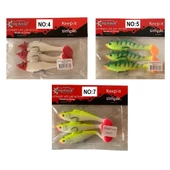 Captain 3567 Cracker Soft 10cm 18gr 3'lü Paket Silikon Suni Yem - 1