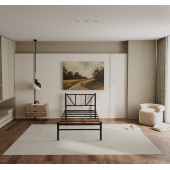 Yüceer Home Tek Kişilik Metal Karyola Ortopedik Ferforje Karyola 90x200 Cm - 3