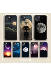 İPHONE 14 PLUS UYUMLU AY IŞIĞI DESENLİ LANSMAN KORUYUCU KILIF - 2