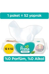 Prima Islak Havlu Mendil Hassas Ciltler Için 52 Yaprak X12 Paket - 2