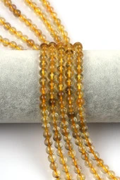 Gold Rutil Kuvars Doğal Taş Dizi 6 mm Küre Kesim thumbnail 1