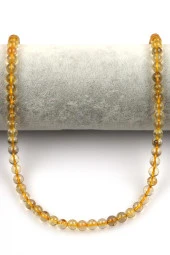 Gold Rutil Kuvars Doğal Taş Dizi 6 mm Küre Kesim thumbnail 2