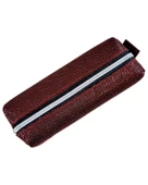 Yuga Makyaj Çantası Simli Desenli Bordo - 2