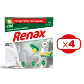 Renax Bulaşık Makinesi Kapsülü Hepsi Bir Arada 33 Lü x 4 Adet (132 Kapsül) - 3