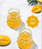 Isıya Dayanıklı Borosilikat Bubble Bardak Dekoratif Sunum  Kahve Kokteyl Bardağı 350 ML - 4