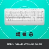 Logitech Signature K650 Tam Boyutlu Kablosuz Türkçe Q Klavye - Beyaz - 5