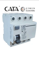 CATA CT 9643 4X40A 300mA 6kA Trifaze Kaçak Akım Rölesi - 1