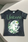 Unicorn Desenli Yeşil Renk Taytlı Takım - 2