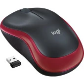 Logitech M185 USB Alıcılı Kompakt Kablosuz Mouse - Kırmızı thumbnail 1