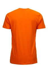 Erkek Bisiklet Yaka Standart Fit Shinzone Göğüs Baskılı Turuncu T-Shirt - 2