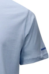 Erkek Bisiklet Yaka Standart Fit Shinzone Göğüs Baskılı Mavi T-Shirt thumbnail 4