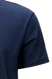 Erkek Bisiklet Yaka Standart Fit Shinzone Göğüs Baskılı Lacivert T-Shirt - 4