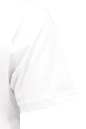 Erkek Bisiklet Yaka Standart Fit Kabartma Göğüs Baskılı Beyaz T-Shirt - 3