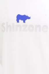 Erkek Bisiklet Yaka Standart Fit Kabartma Göğüs Baskılı Beyaz T-Shirt - 4