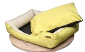Chester Alpha (S) Yıkanabilir Yatak 55-50-18cm Sarı - 1
