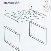 Metal Dolap İçi Raf Düzenleyici - 5