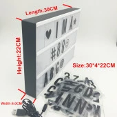 Cinematic Harflerle Işıklı Mesaj Veren Light Box Led Pano thumbnail 4