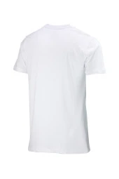 Erkek Bisiklet Yaka Standart Göğüs Baskılı Beyaz T-Shirt thumbnail 4