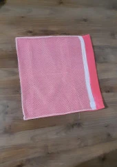 Pembe Fermuarlı - Hassas Çamaşır Terlik  Ayakkabı Yıkama Filesi Büyük Boy thumbnail 1