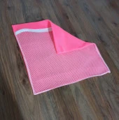 Pembe Fermuarlı - Hassas Çamaşır Terlik  Ayakkabı Yıkama Filesi Büyük Boy thumbnail 4