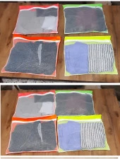 4 Adet 4 Renk Bavul İçi Düzenleyici - Fermuarlı Valiz Organizeri thumbnail 1