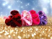 Kalp Kutulu Gül Şeklinde Sabun - 1