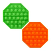 Sekizgen Tek Renk Pop Push İt Anti Stres Baloncukları Bubble Fidget - 2