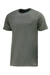 Erkek Bisiklet Yaka Standart Fit Haki T-Shirt - 1