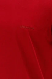 Erkek Bisiklet Yaka Standart Fit Bordo T-Shirt - 2