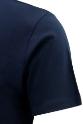 Erkek Bisiklet Yaka Standart Fit Lacivert T-Shirt - 3