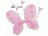 Gösteri Kelebek Kanadı (3 Parça)-Pembe - 1