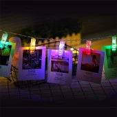 Renkli Işıklı Mandallı Fotoğraf Albümü 10 lu - RGB - 3