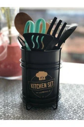 İtalyan Siyah Metal Kaşıklık thumbnail 3