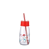 Pipetli Su Ve Süt Şişesi Cam 250 ML - Kırmızı - 4