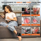 JOBYNA Ayak Bileği için Kızılötesi Işık ve Kırmızı Işık, Ayarlanabilir 850nm Kızılötesi - 2