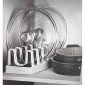 2li Set Tencere Kapağı Organizeri Ve Pratik Tabaklık thumbnail 4