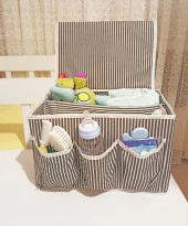 Bebek Beşik Başucu Düzenleyici Kapaklı 5 Bölmeli Organizer - 1