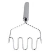 İnox Paslanmaz Metal Patates Ezici Püre Yapıcı 27 cm thumbnail 5