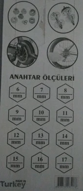 Bisiklet Tamir Anahtarı (06mm-17mm) - 2