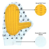 Kedi Köpek Yıkama Tüy Açıcı Düğüm Çözücü Plastik Tımar Masaj Eldiveni El Fırçası - 2