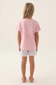 Arnetta Kız Çocuk Toz Pembe Şortlu Pijama Takımı 2887 - 3