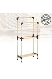 Kosova Ahşap Banyo Havluluk Raf 2 Kat (48*97*28)-8178 - 2