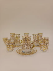 Gold Exclusive Lüks Çay Seti 18 Parça Bag Kulplu Ve Mırra - 1