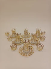 Gold Exclusive Lüks Çay Seti 18 Parça Bag Kulplu Ve Mırra - 4