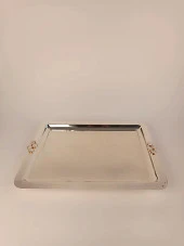 Çay Tepsisi Beyaz Doğal Taş Düğme Model - 6