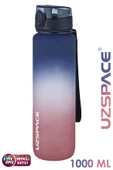 Uzspace FiftyFifty 1000ml BÜYÜK BOY Çift Renk Softtouch FF Collection Tritan Su Matarası - 2